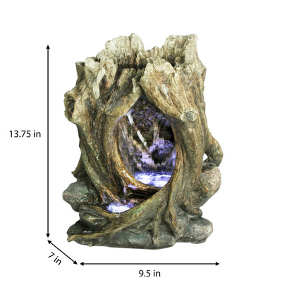 79509 - Tree Trunk Fountain W/LED Hi-Line Gift Ltd.