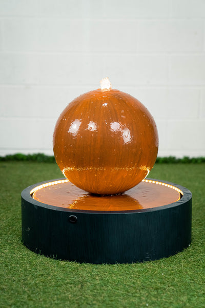 TwoToned Ball Fountain With Strip Light Led Hi-Line Gift Ltd.