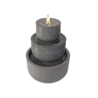 79532-D - Zinc Metal Fountain with LED Lights Hi-Line Gift Ltd.