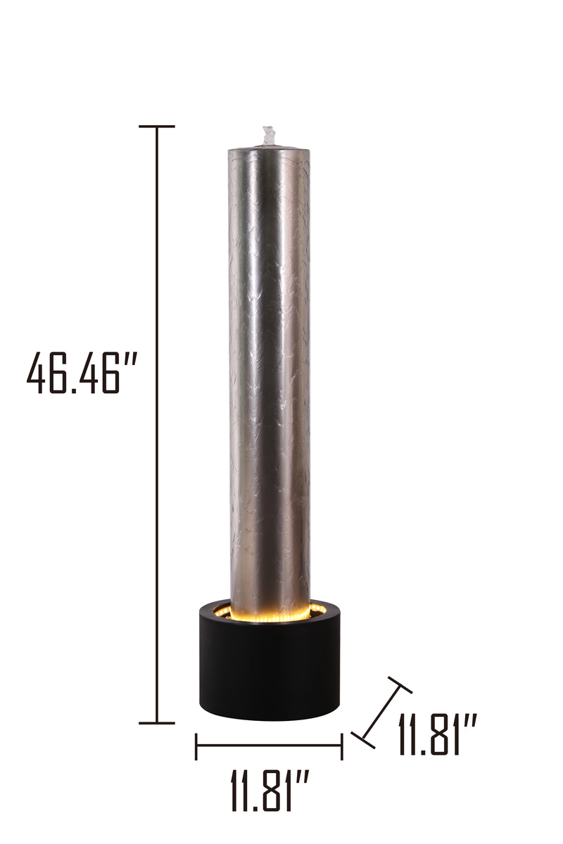 Stainless Steel Pillar Fountain W/led Strips Hi-Line Gift Ltd.