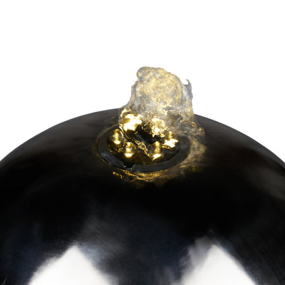 Hollow Pillar Fountain W/silver Ball Hi-Line Gift Ltd.