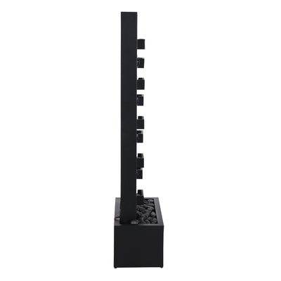 79532-R-BK -  Black Elegance - Outdoor Metal Fountain HI-LINE GIFT
