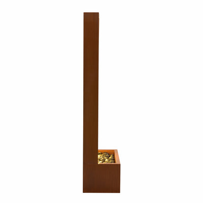 79532-Z-BR - Rustic Zinc Metal Waterfall Fountain with LED Lighting - Outdoors Hi-Line Gift Ltd.