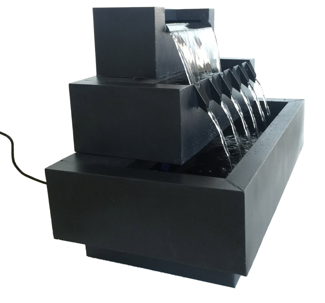MultiLevel Rectangular Zinc Metal Fountain – Hi-Line Gift Ltd.