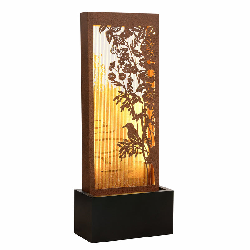 79533-A - 3-Layer Icebird Scenery Fountain with LED Lighting Hi-Line Gift Ltd.