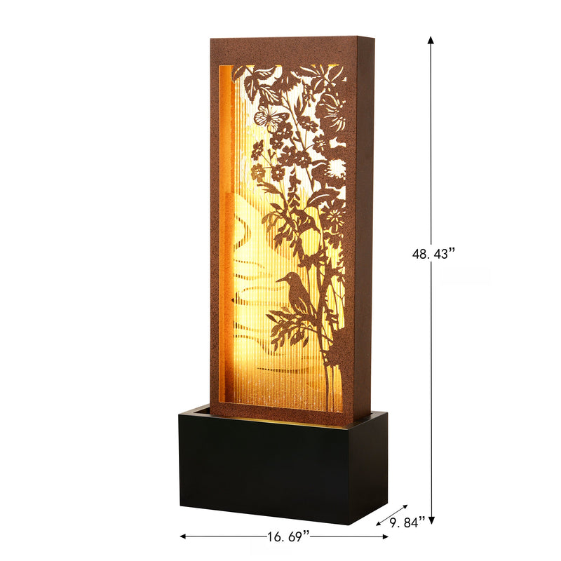 79533-A - 3-Layer Icebird Scenery Fountain with LED Lighting Hi-Line Gift Ltd.