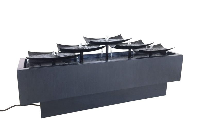 Multi Level Zinc Metal Plates Fountain Hi-Line Gift Ltd.