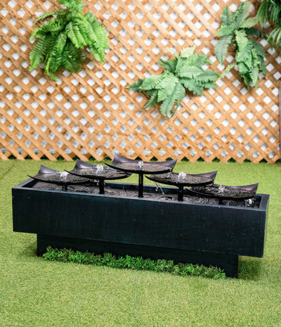 Multi Level Zinc Metal Plates Fountain Hi-Line Gift Ltd.