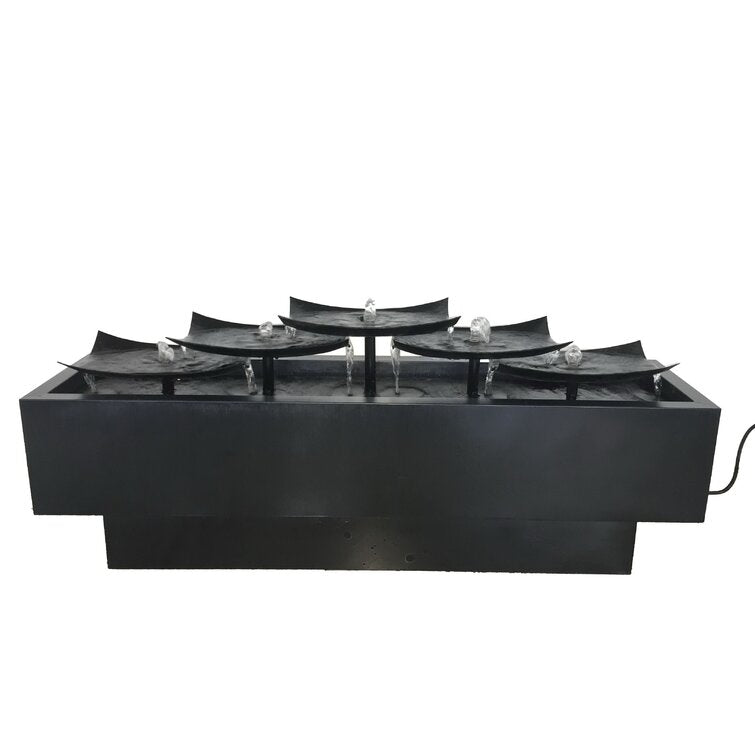 Multi Level Zinc Metal Plates Fountain Hi-Line Gift Ltd.