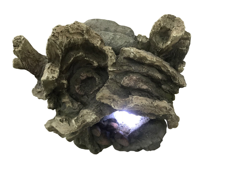 79553-E - Treetrunk Waterfall Fountain with LED Hi-Line Gift Ltd.