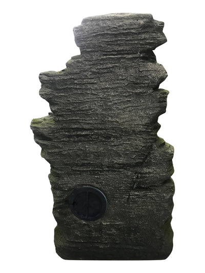 Multilevel Stone Fountain With White Led Lights HI-LINE GIFT LTD.