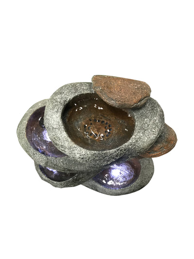 LED Four Tier Stone Fountain HI-LINE GIFT LTD.