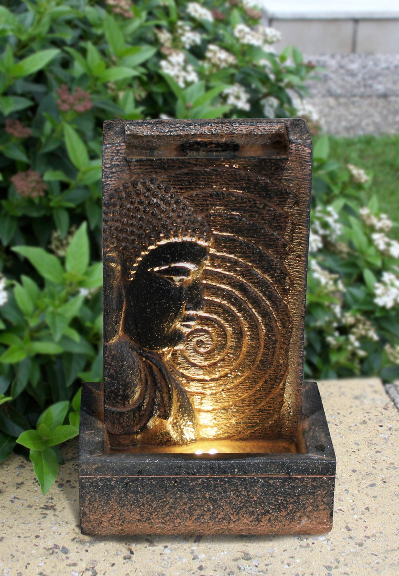 LED Fountain- Buddha and Spiral HI-LINE GIFT LTD.