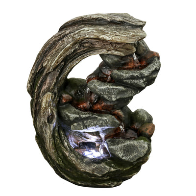 Stone Waterfall Fountain With 4 Wt Leds HI-LINE GIFT LTD.