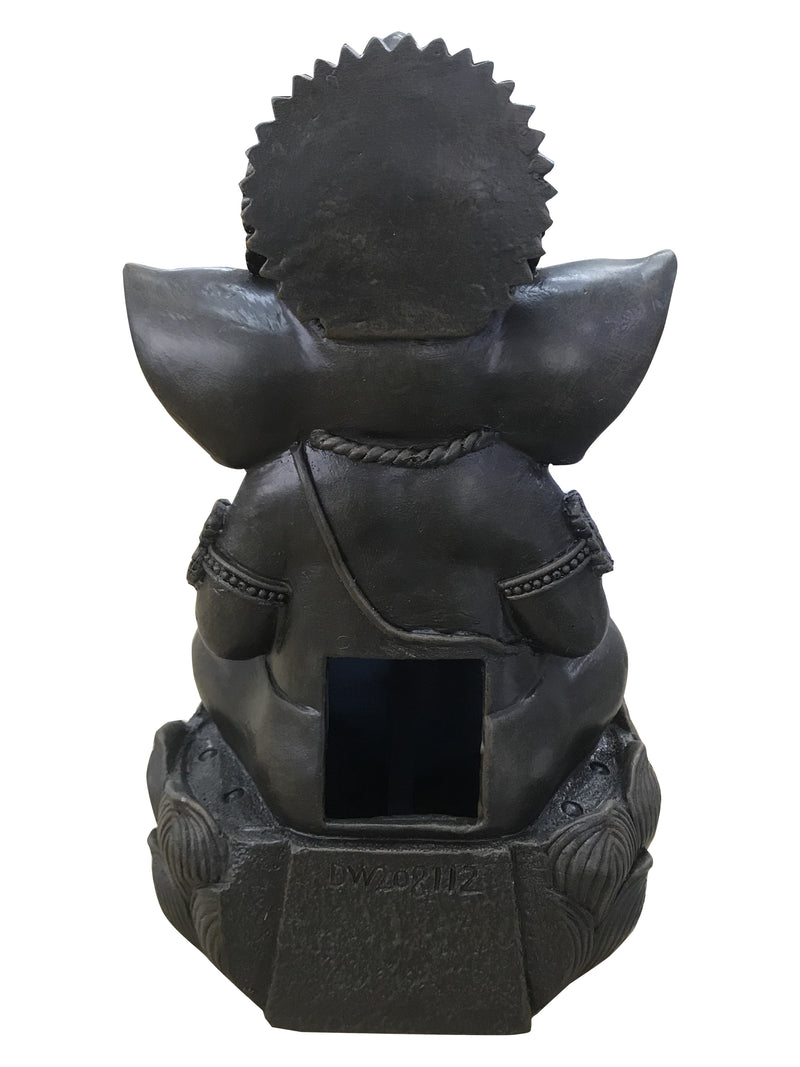 Lord Ganesh Sculptural Tabletop Fountain With  Cool White Led Lights HI-LINE GIFT LTD.