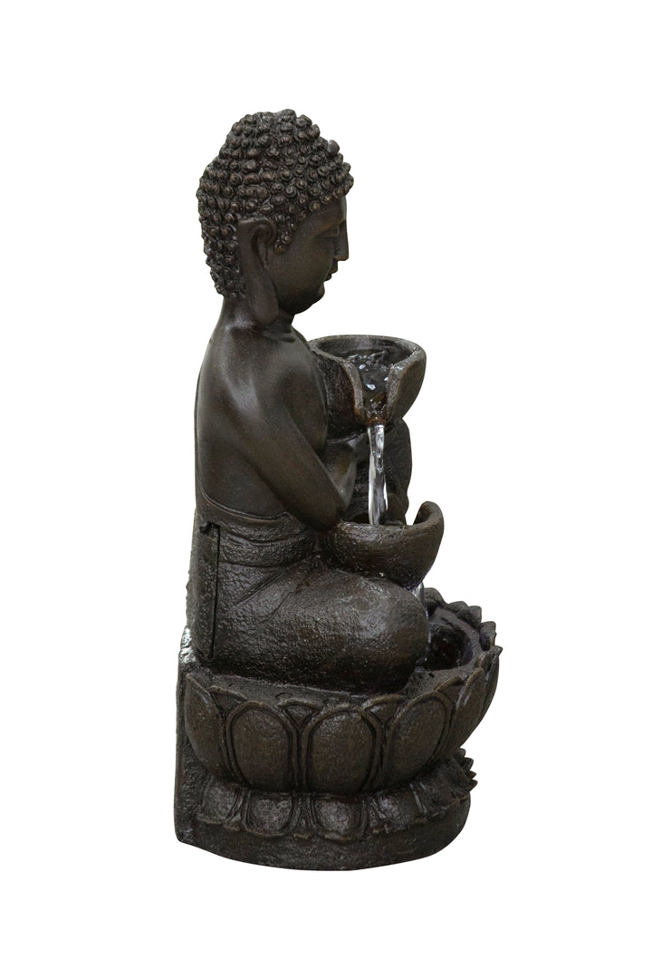 Buddha Fountain W/led For Tabletop D≈Ωcor Hi-Line Gift Ltd.