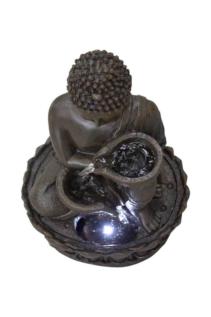 Buddha Fountain W/led For Tabletop D≈Ωcor Hi-Line Gift Ltd.