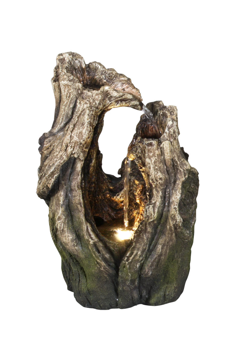 Tree Trunk Fountain W/Led HI-LINE GIFT LTD.