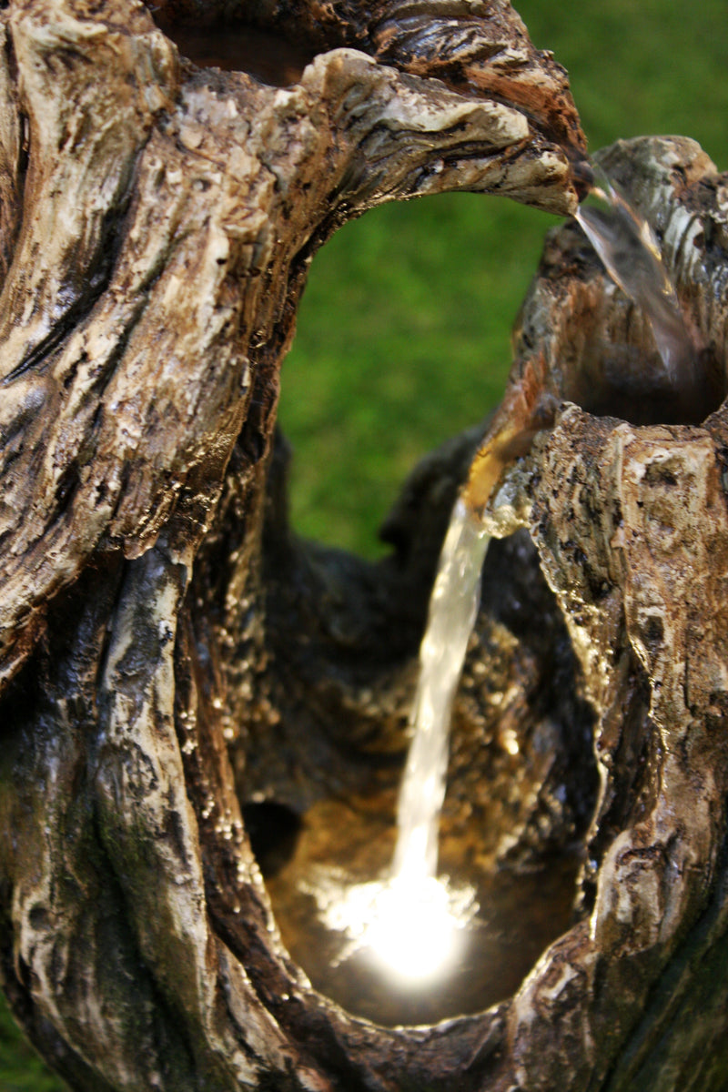 Tree Trunk Fountain W/Led HI-LINE GIFT LTD.