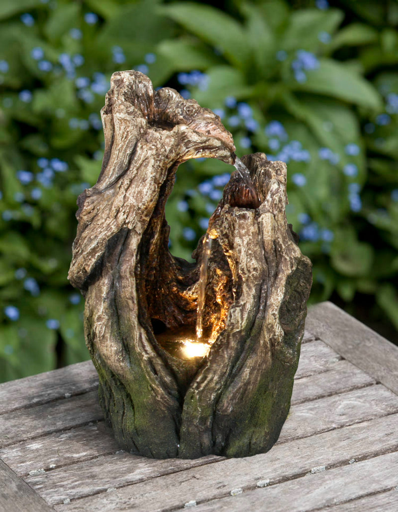 Tree Trunk Fountain W/Led HI-LINE GIFT LTD.