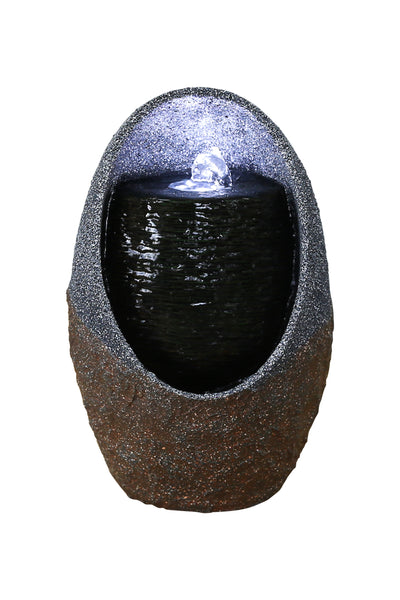 Bubbling Tabletop Fountain With  Cool White Led Lights HI-LINE GIFT LTD.