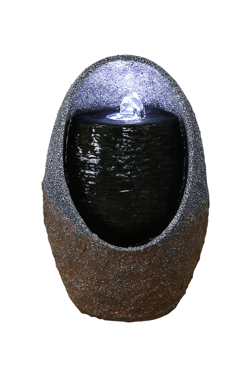 Bubbling Tabletop Fountain With  Cool White Led Lights HI-LINE GIFT LTD.