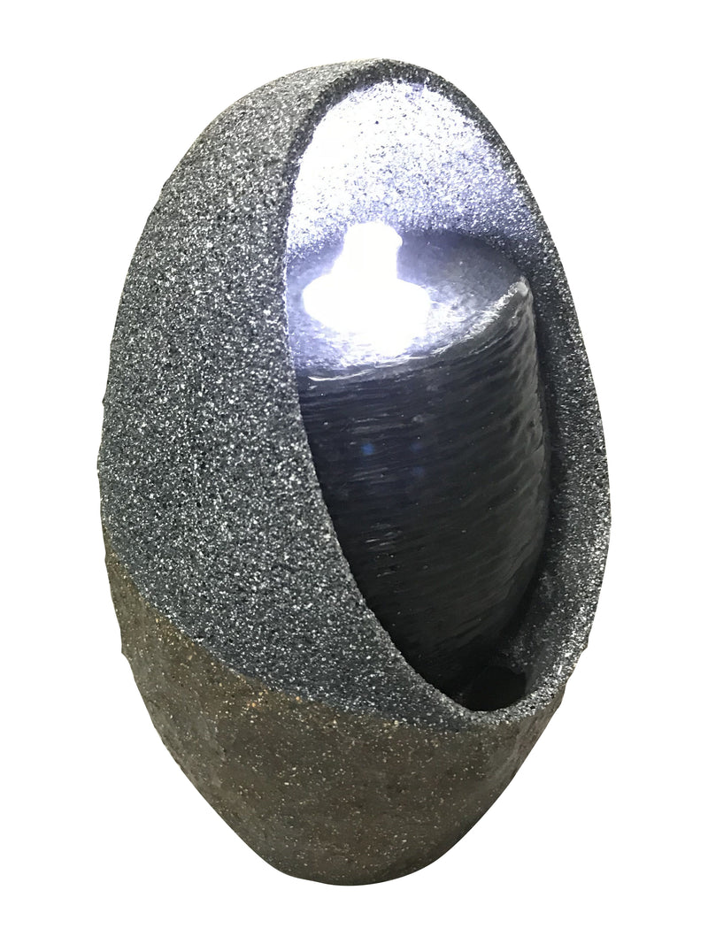 Bubbling Tabletop Fountain With  Cool White Led Lights HI-LINE GIFT LTD.
