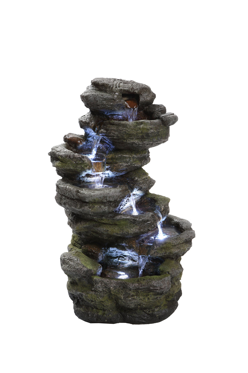 LED Fountain- Multi Level Rock HI-LINE GIFT LTD.