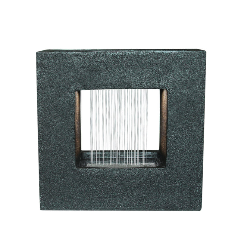 LED Fountain With Planter On Top HI-LINE GIFT LTD.