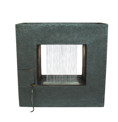 LED Fountain With Planter On Top HI-LINE GIFT LTD.
