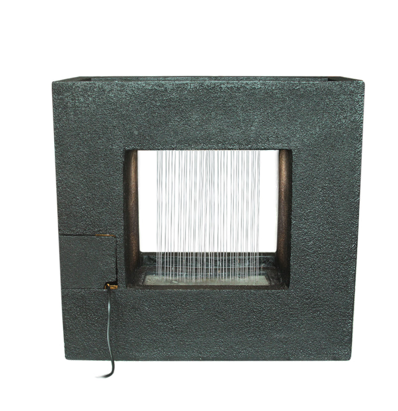LED Fountain With Planter On Top HI-LINE GIFT LTD.