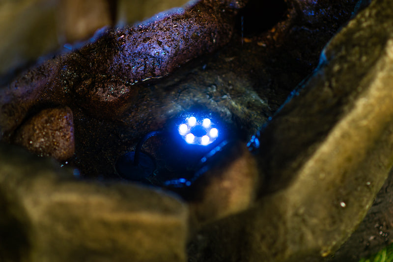 MultiLevel Stone Fountain With  Led Lights Hi-Line Gift Ltd.