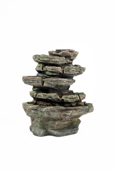 MultiLevel Stone Fountain With  9 Led Lights Hi-Line Gift Ltd.