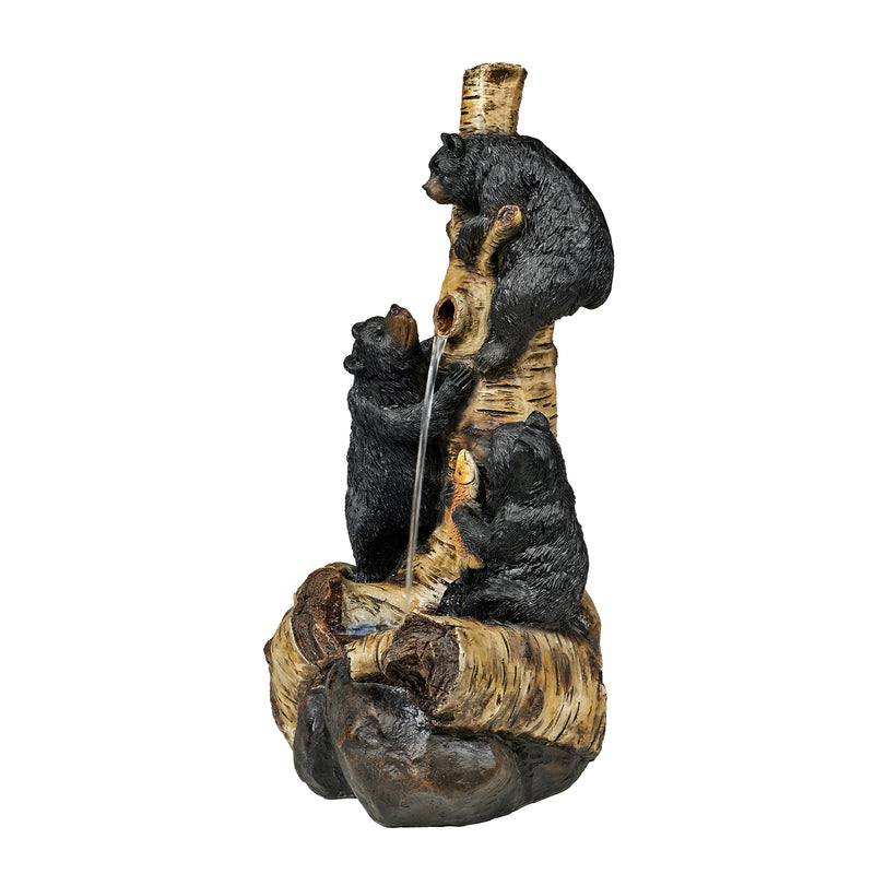 Black Bears Climbing Fountain  29 Inch Hi-Line Gift Ltd.