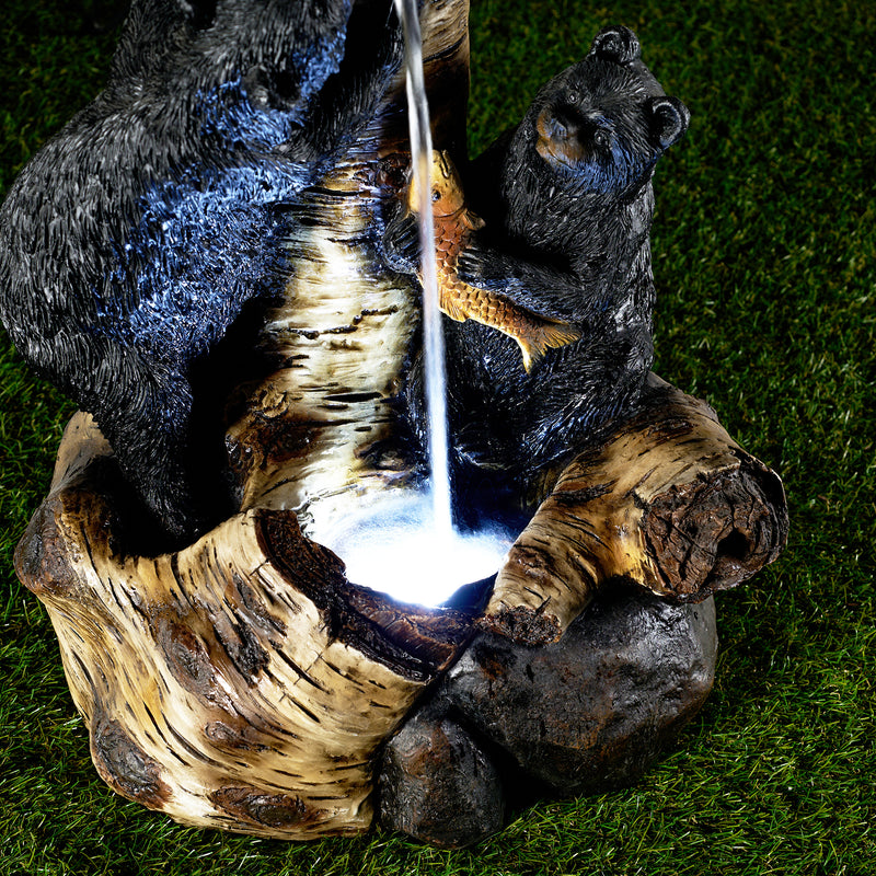 Black Bears Climbing Fountain  29 Inch Hi-Line Gift Ltd.