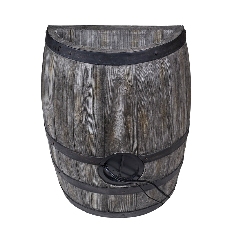 LED Fountain- Whiskey Barrel Planter HI-LINE GIFT LTD.