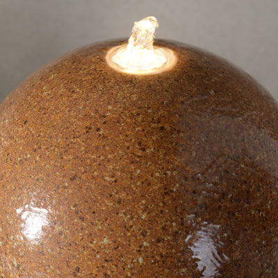 79586-07-RU -  Ceramic Fountain with Lights - Brown Elegance HI-LINE GIFT
