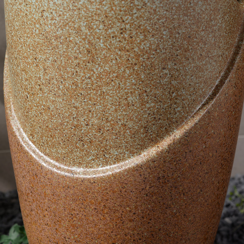 79586-07-RU -  Ceramic Fountain with Lights - Brown Elegance HI-LINE GIFT