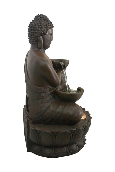 Large Buddha Fountain With Warm White Led Hi-Line Gift Ltd.