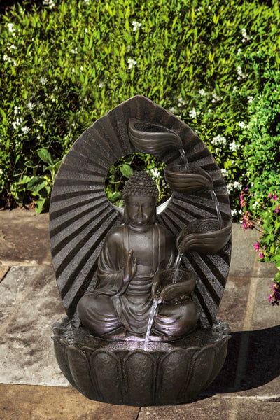 Stacking Bowls Buddha Fountain W/wt Led Hi-Line Gift Ltd.