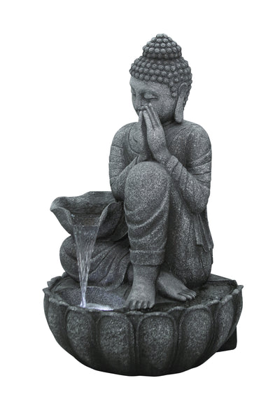 Sitting Buddha Fountain W/wt Led Hi-Line Gift Ltd.