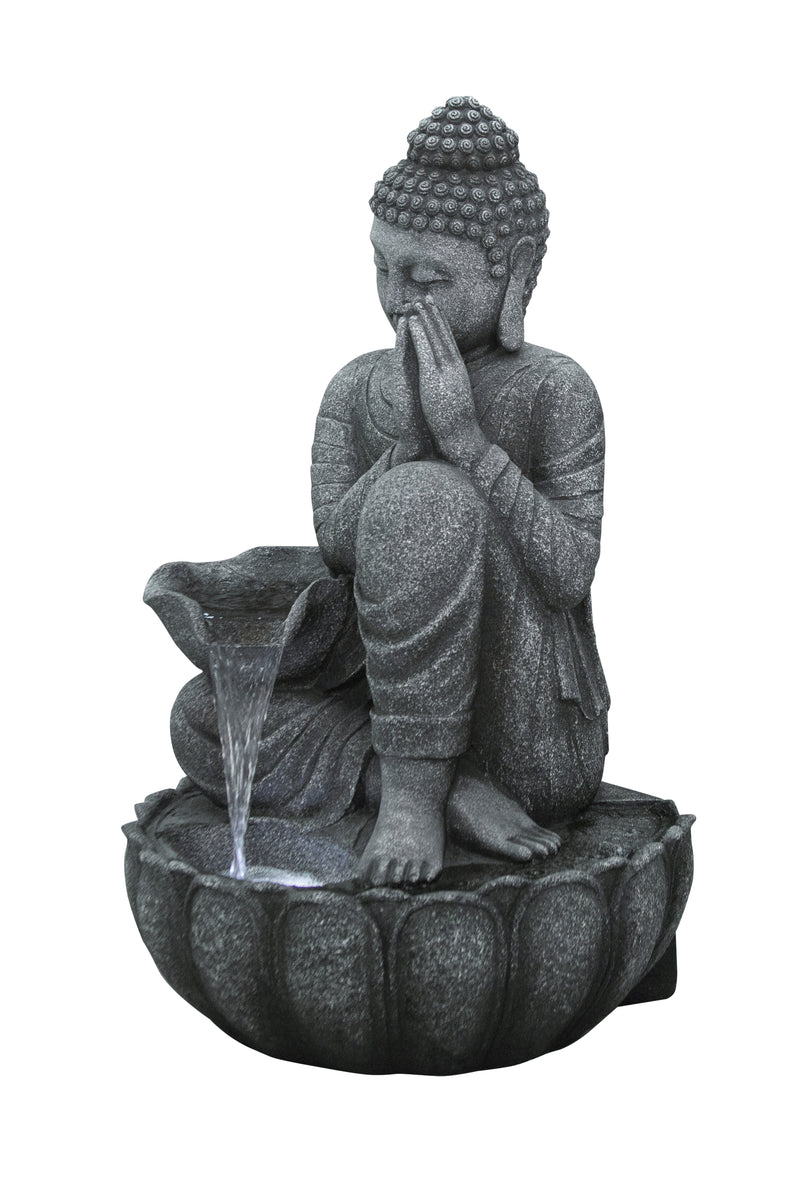 Sitting Buddha Fountain W/wt Led Hi-Line Gift Ltd.
