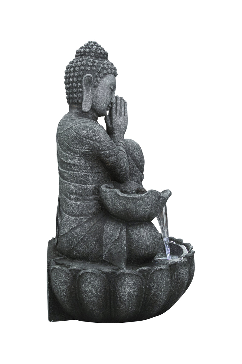 Sitting Buddha Fountain W/wt Led Hi-Line Gift Ltd.