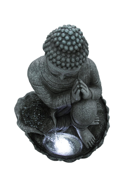 Sitting Buddha Fountain W/wt Led Hi-Line Gift Ltd.
