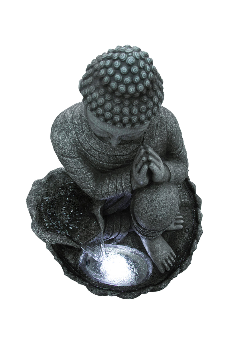 Sitting Buddha Fountain W/wt Led Hi-Line Gift Ltd.