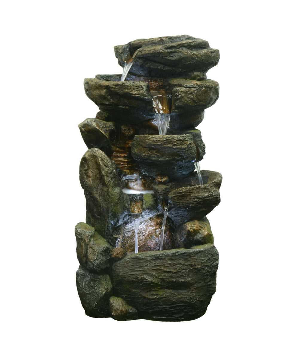 LED Fountain- Multi Level Rock HI-LINE GIFT LTD.