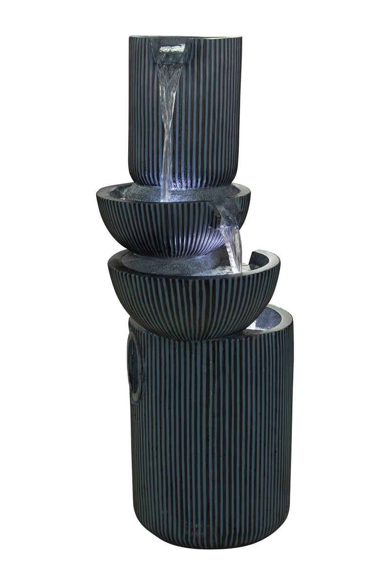 Modern Fountain W/3 Cool White Leds Hi-Line Gift Ltd.