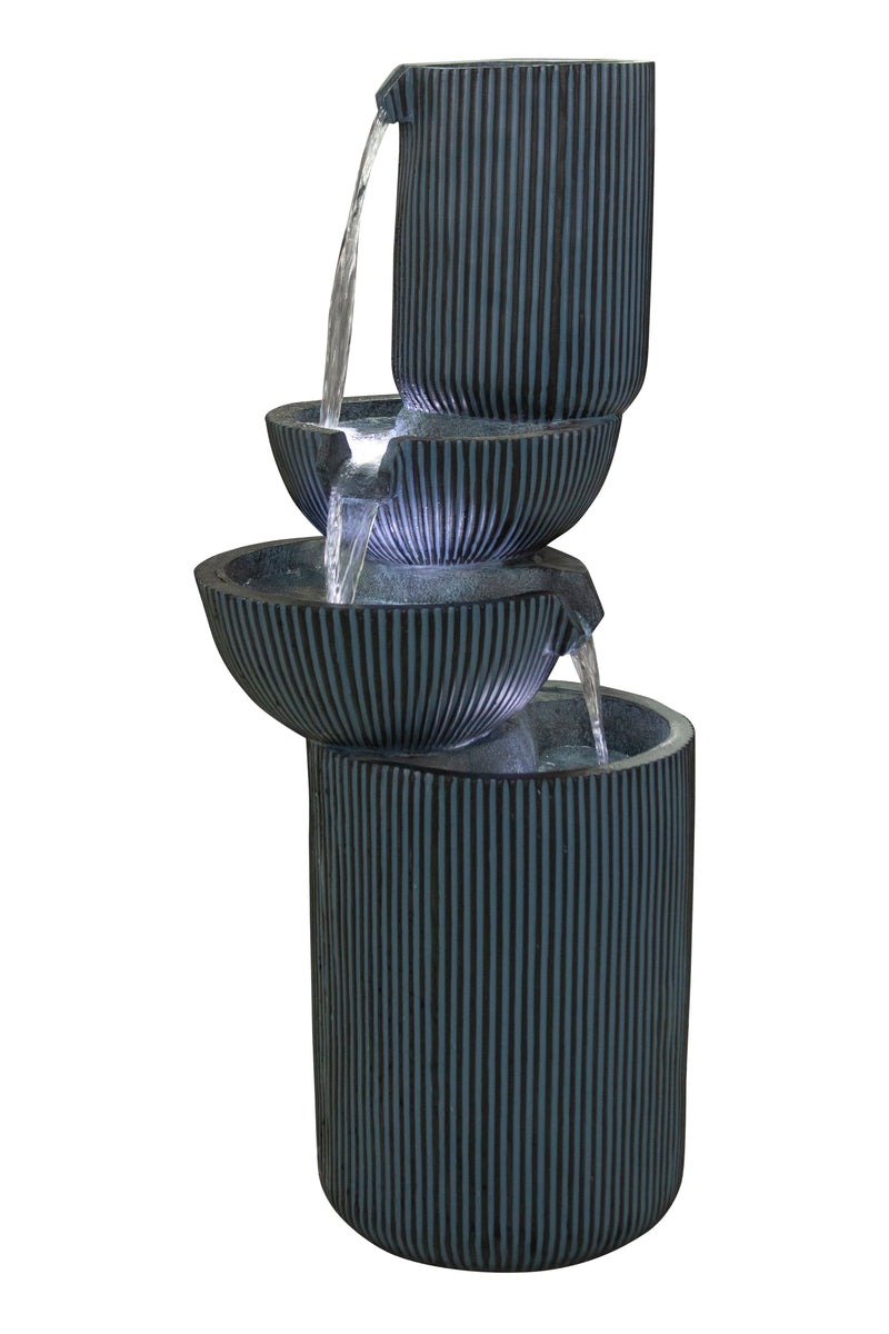 Modern Fountain W/3 Cool White Leds Hi-Line Gift Ltd.