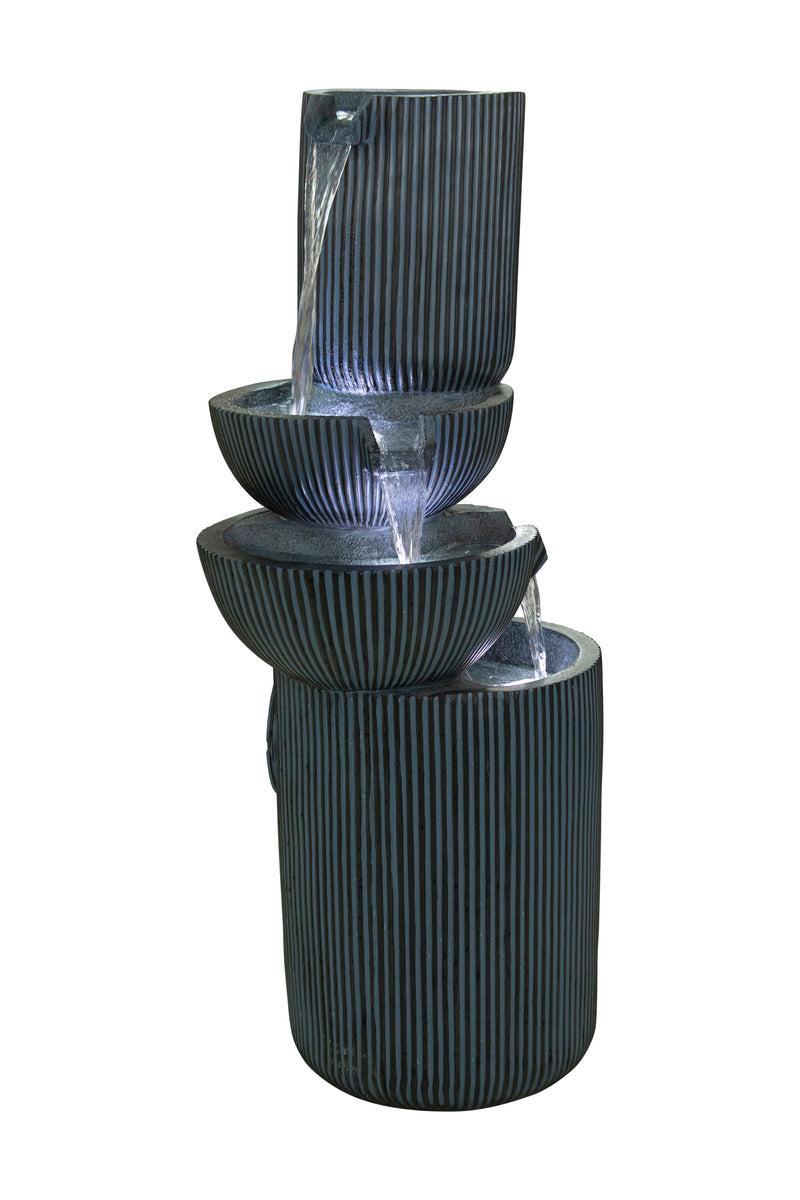 Modern Fountain W/3 Cool White Leds Hi-Line Gift Ltd.