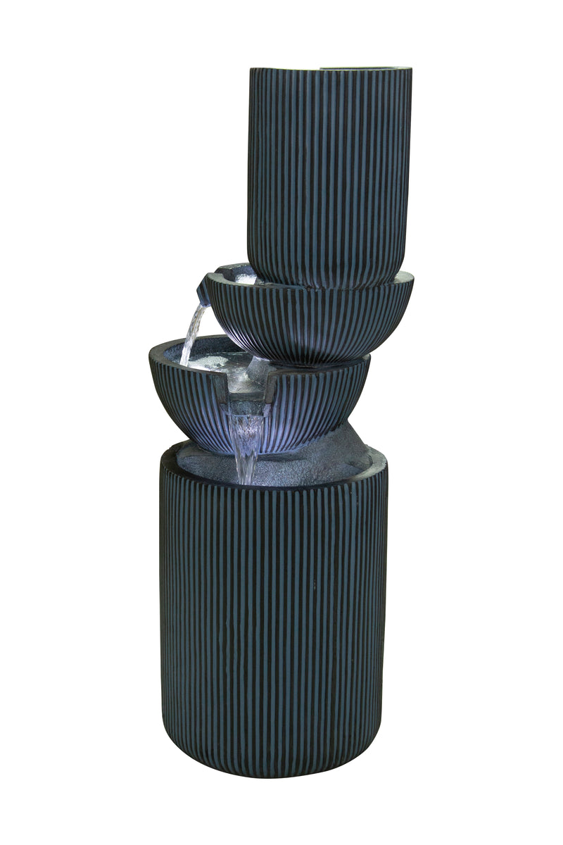 Modern Fountain W/3 Cool White Leds Hi-Line Gift Ltd.